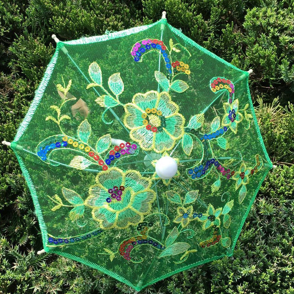 Mini Small Sized Lace Umbrella Embroidered Craft Umbrella Children's Performance Dancing Umbrella Scenic Spot Decoration Pocket Lace Small Umbrella