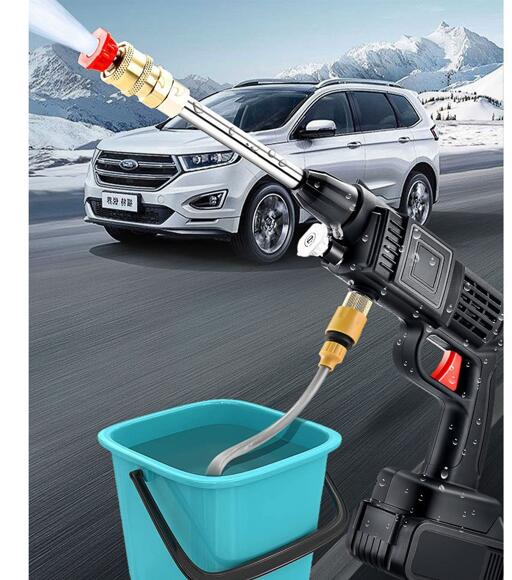 Wireless Lithium Electric Car Wash Machine Auto Water Gun Fully Automatic High Pressure Tool