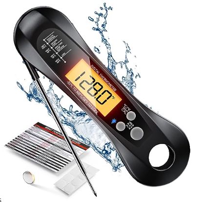 Grillthermometer mit Klappsonde, wasserdicht 