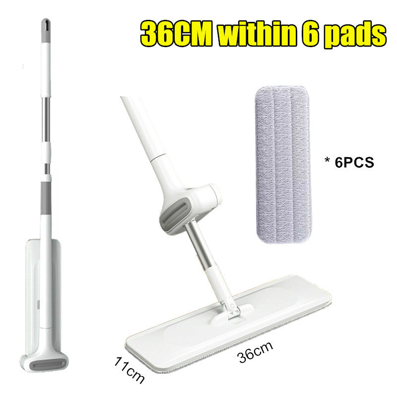 Hand-washing Flat Mop For Wet And Dry