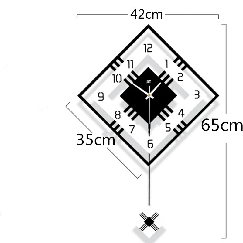 Nordic Clock Wall Clock Living Room Home Fashion Personality And Creativity