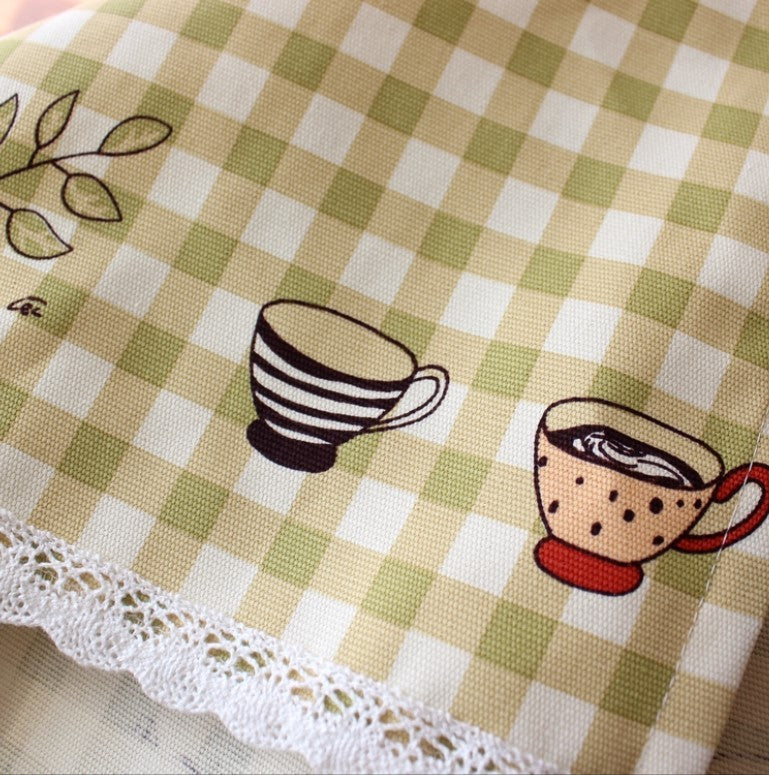 Cotton Cloth Kitchen Curtain Curtain Partition